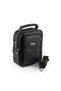 Small Size 18cm Faux Leather Men's Daily Crossbody Shoulder Bag with Steel Case and Phone Compartment, Black A100 - 3