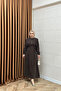 Maya Waist Detail Dress Brown - 6