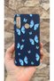 Huawei Y6 2019 Compatible Blue Butterfly Pattern Silicone Shock-Absorbing Classic Protected Rubber Case - 2