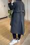 Anthracite Belted Premium Coat - 6