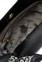 Women's Faux Leather Black Shoulder Bag - 5