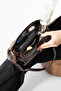 Nçs Brown Belt Detailed 4-Compartment 2-Strap Soft Leather Women's Bag - 3