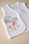 Magic Carousel Embroidered 100% Cotton Lined Vest - Baby Boy - 4