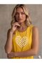 Daisy Heart Printed Women's (Off Shoulder) Strappy T-Shirt - 2