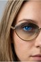 Mi̇na Yeşi̇l Sunglasses Cateye-Gold Frame 57 Ekartman