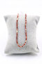 Red Jasper Stone Necklace Natural Stone Faceted Cut 2-3 mm - 4
