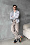 Men's Oversize 100% Cotton Flam Linen Checkered Shirt - 5