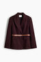 Kemerli Kruvaze Blazer - 5