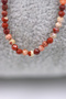 Red Jasper Stone Necklace Natural Stone Faceted Cut 2-3 mm - 5