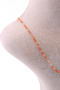 Orange Agate Stone Necklace Natural Stone Faceted Cut 2-3 mm - 2