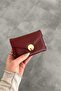 Maja Burgundy Covered Faux Leather Wallet