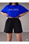Unisex Wide Cut T-Shirt and Sweatpants Set with Balance Text Print