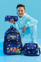 Primary School Orthopedic Waterproof 3 Compartment Primary School Boy's Backpack with Water Bottle - 2