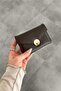 Maja Brown Faux Leather Wallet with Cover