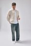 Knitted buttoned cardigan ecru - 5