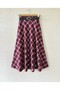 Belted Plaid Skirt - 2