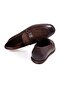 Brown Laceless Genuine Leather Men's Shoes - 2