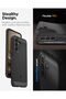 Rugged Armor for Samsung Galaxy A37 5G Case Cover with Carbon Fiber Textures (2026) - Matte Black - 7