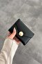 Maja Black Covered Faux Leather Wallet - 2
