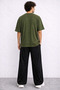 Men's Oversize 2-Piece Set 100% Cotton Breathable Fabric Trendy Style - 2