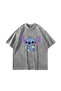 Stitch Baby Printed Oversize Unisex Washable White Tshirt