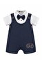 Baby Boy Bow Tie Shirt Salopet Set