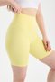 Women's High Waist Shaping / Sculpting Biker Leggings Above Knee Sport Casual Shorts Leggings - 5