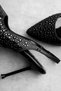 Moses Women's Stoned Pointed Toe Evening Dress Heeled Shoes - 3