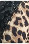 Gob Signature Women's Leopard Patterned Cupra Satin Lace Detailed Strap Nightgown - 4