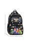 Primary School Orthopedic Waterproof 3 Compartment Primary School Boy's Backpack with Water Bottle - 8
