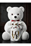 Elegant Design White Love Boxed 55 cm Plush Teddy Bear with Bow Tie and 15 Surprise Baby Bear Set - 7
