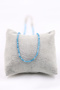Blue Agate Stone Necklace Natural Stone Faceted Cut 2-3 mm - 4