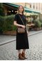Mini Leopard Patterned Faux Leather Shoulder and Crossbody Small Handbag - 2
