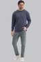 5615 Men's Long Sleeve Basic T-Shirt 100% Cotton Regular Fit Crew Neck Sweatshirt - 6