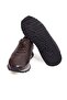 Brown Lace-Up Genuine Leather Braided Men's Shoes - 3
