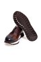 Brown Lace-Up Genuine Leather Men's Shoes - 3