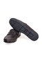 Brown Laceless Genuine Leather Men's Shoes - 3