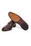 Brown Laceless Genuine Leather Leather Sole Men's Shoes - 3