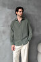 Men's Oversize Striped Modal Shirt - 4