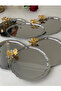 6-Piece Stainless Steel Oval Presentation Tray with Butterfly Accessories - 5