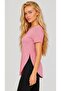 Women's Viscose Fabric Blouse with Slit Detail - 3