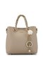 Women's Faux Leather Beige Handbag