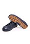Dark Blue Color Lace-Up Genuine Leather Men's Shoes - 3