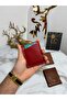 100% Genuine Crazy Leather Handmade Minimalist Wallet - Crazy Leather Stylish Quality Triod Card Holder Wallet - 4