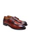 Brown Lace-Up Genuine Leather Men's Shoes