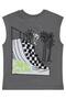 Back Printed T-Shirt for 2-5 Years Old - Gray - 2