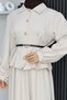 Belt Detailed Skirt Suit with Pencil Skirt - 2