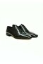 Black Color Lace-Up Genuine Leather Men's Shoes