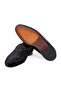 Black Color Laceless Velvet Men's Shoes - 3