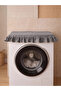 Ruffled Washing Machine Cover - Dowry Decorative Bathroom Machine Cover - Smoked - 2